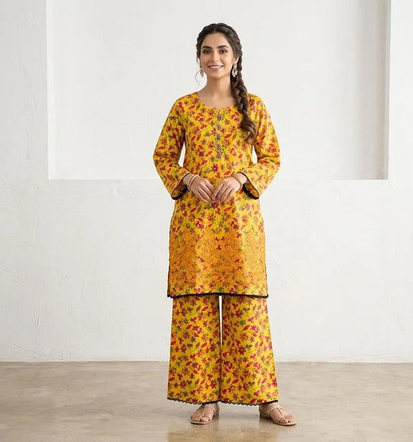 Lawn Printed Kurta Set for Women